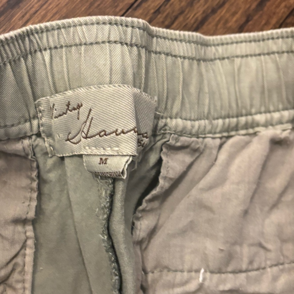 Vintage Havana Olive Jogger Pants with Red Stripe - Picture 2 of 7
